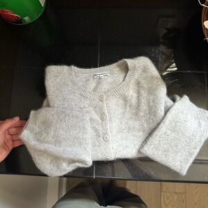 Reformation Clara Cashmere Crew Cardigan